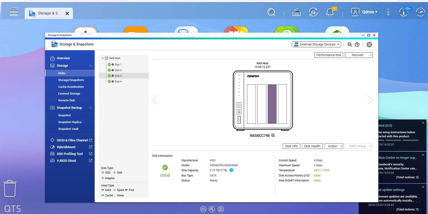 QNAP TS-431X3 4-Bay NAS with 4x 3TB Hard Drives _