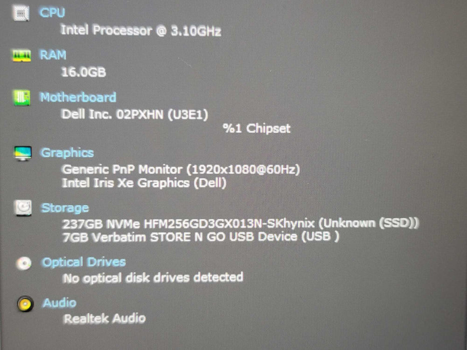 Dell Vostro 14 5410 i5-11300H 16GB DDR4 256GB NVMe READ β Lap200