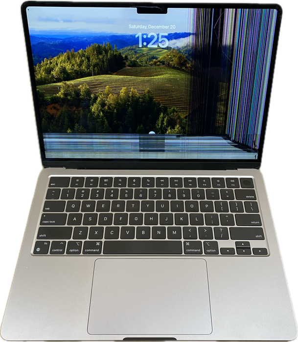 Apple MacBook Air M2 2022 16GB 512SSD Damaged LCD For Parts/Repair READ!