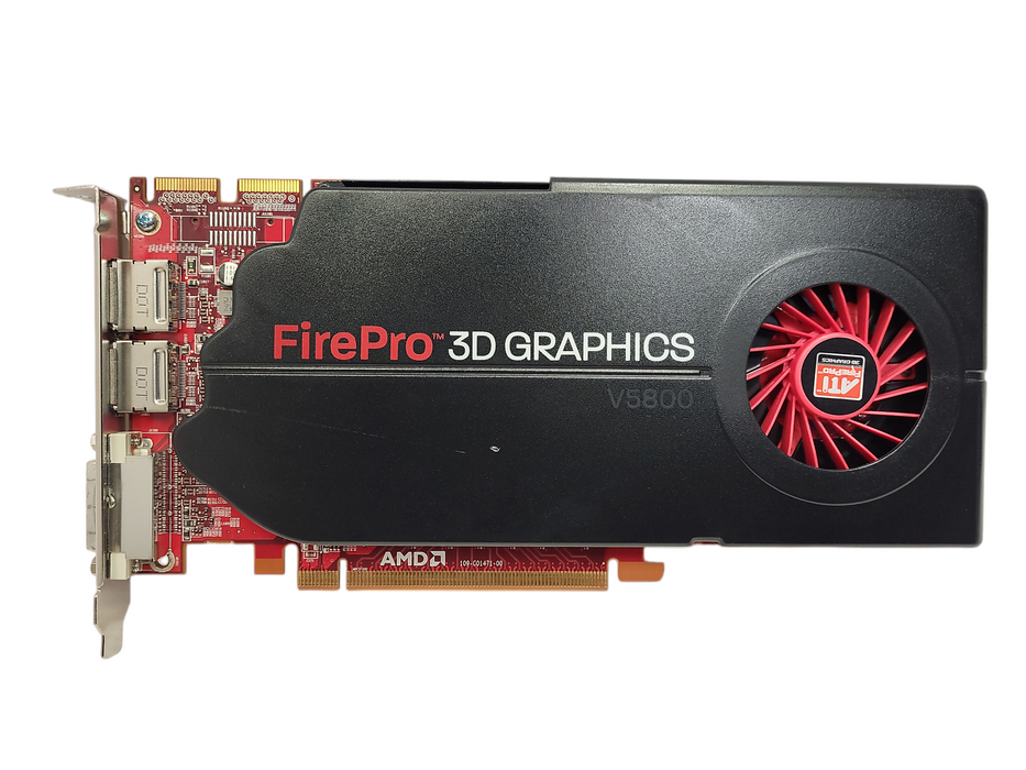 Dell AMD FirePro 3D V5800 1GB GDDR5 DVI/DisplayPort x2 PCIE Graphics Card $