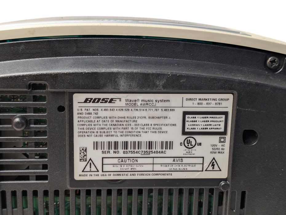 BOSE Wave music system model AWRCCJ READ  -