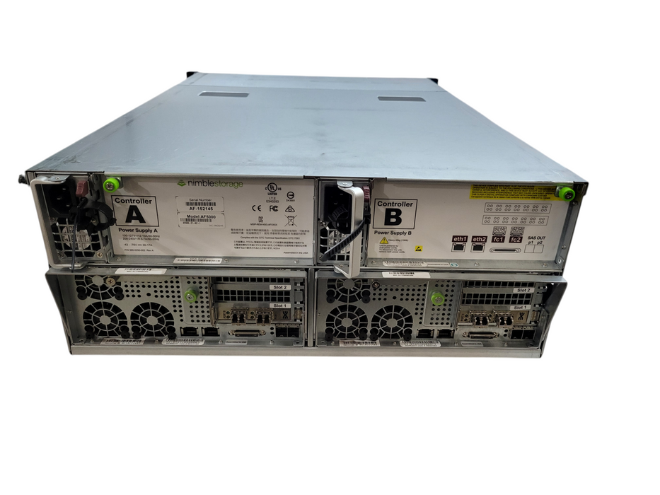 Nimble Storage AF5000 / Supermicro X10DRS-4U-NS021 w/ 2x Nodes 2x1000W PSU  %