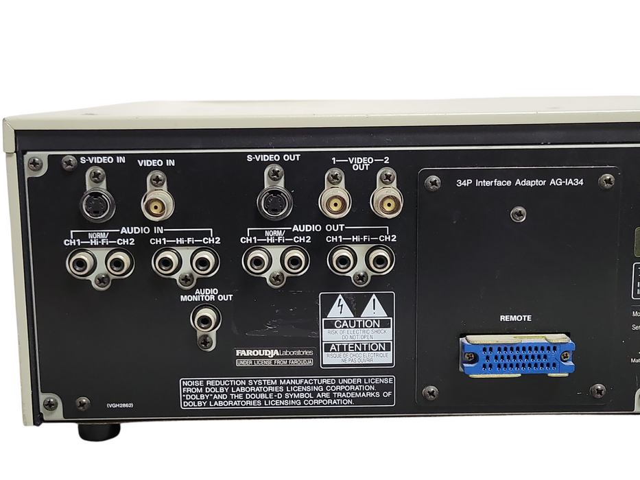 Panasonic AG-7355-P Video cassette Recorder, READ _