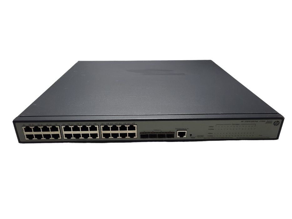HP OfficeConnect V1910-24G-PoE | 24 Port Gigabit PoE 365W Switch JE007A Q$