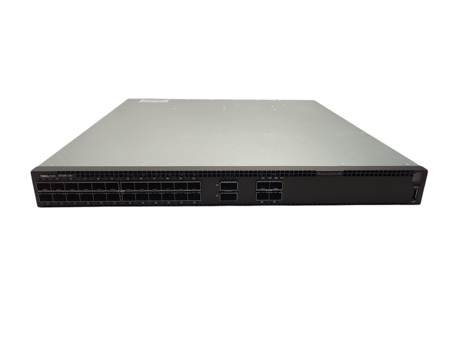 Dell 28-Port 10Gb SFP+ 2-Port 100Gb QSFP28 Network Switch PS S4128F-ON READ $