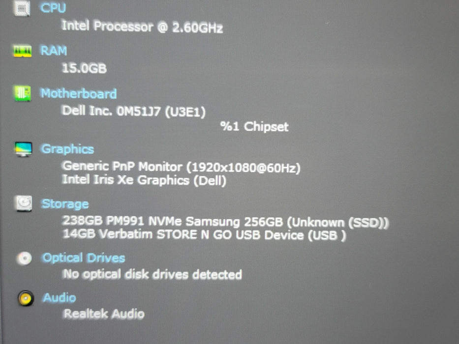 Dell Latitude 5420 i5-1145G7 16GB RAM 256GB NVMe β Lap200