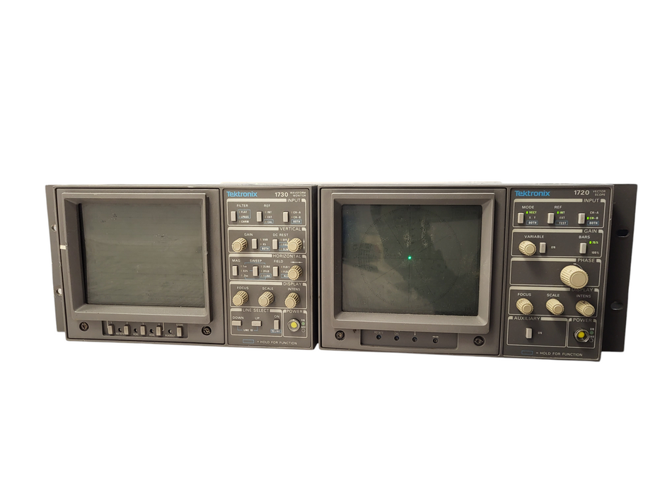 Tektronix 1730 Waveform Monitor & 1720 Vectorscope READ $