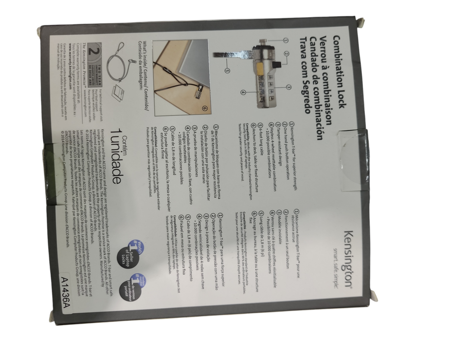 Kensington Combination Laptop Cable Lock