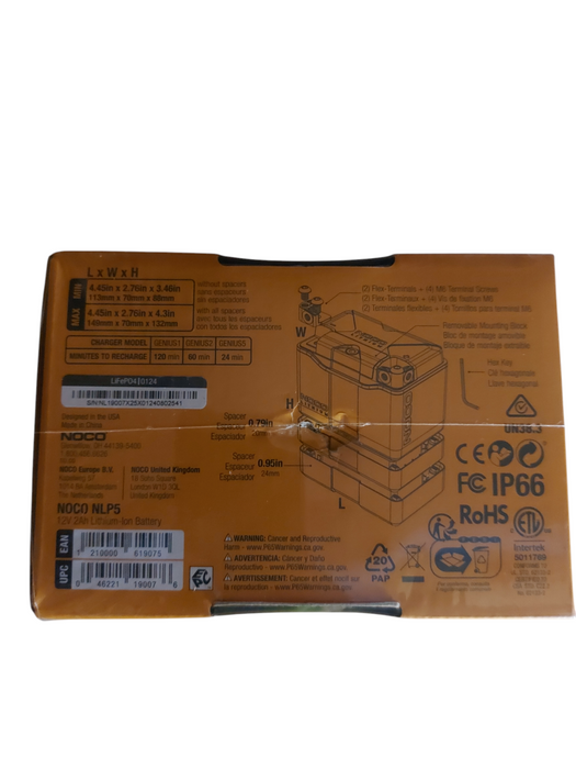NOCO NLP5 12V Ultra-Light Lithium Powersport Battery – Group 5