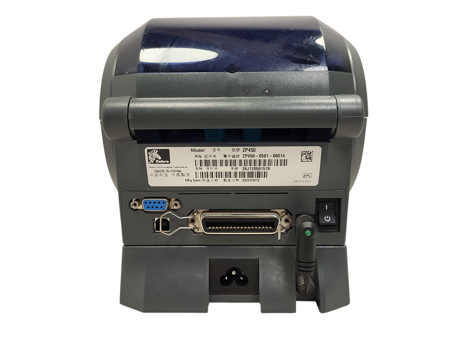 Zebra ZP450 Label Thermal Bar Code Printer | ZP450-0501-0001A $