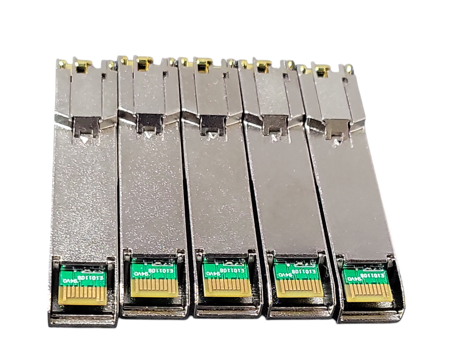 Lot of 5x Amer networks GLC-T-AMR 1000BASE-TX SFP Modules _