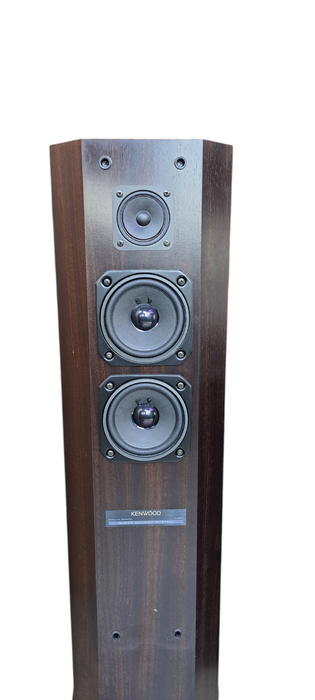 Vintage Wooden Kenwood Super Woofer System Bundle – LS-W900 + 2× JL-S370
