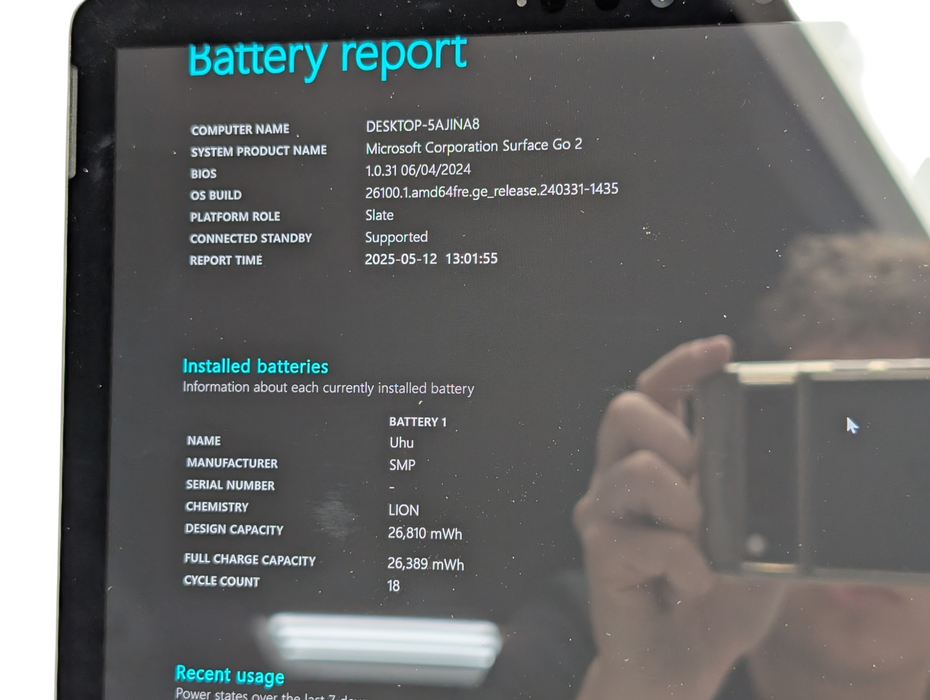 Surface Go 2 Intel m3-8100Y 8GB RAM 128GB Storage  - BudLap