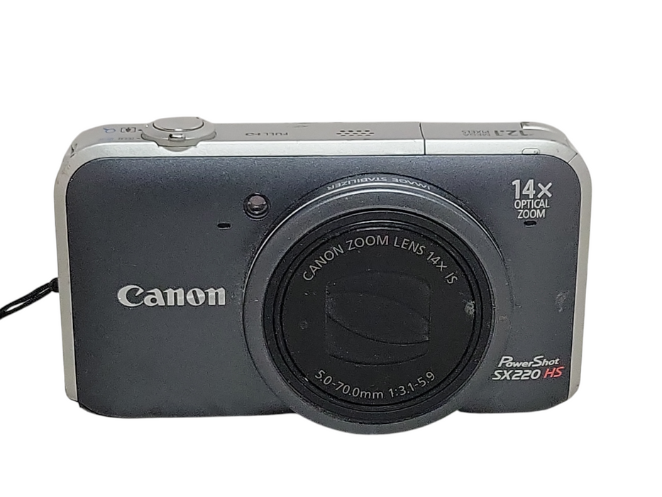 CANON POWERSHOT SX220 HS 12.1MP Digital Camera, READ _