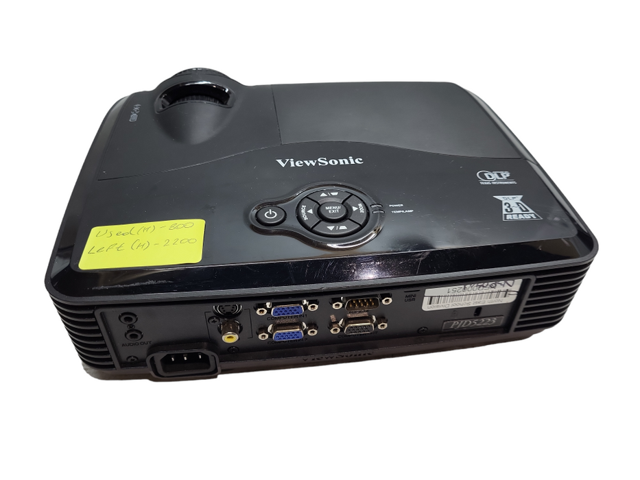 ViewSonic VS13869 Projector Lamp Hours -800 &