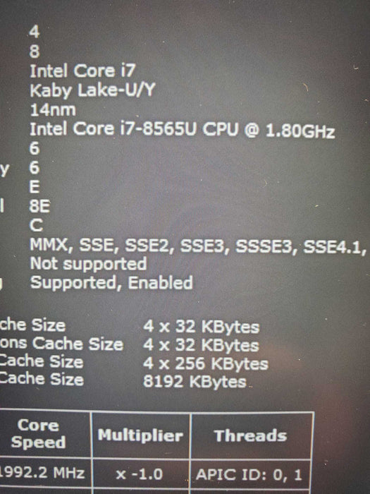 LENOVO THINKBOOK 14S-IWL CORE I7-8565U 16GB RAM 512GB NVME   Lap200