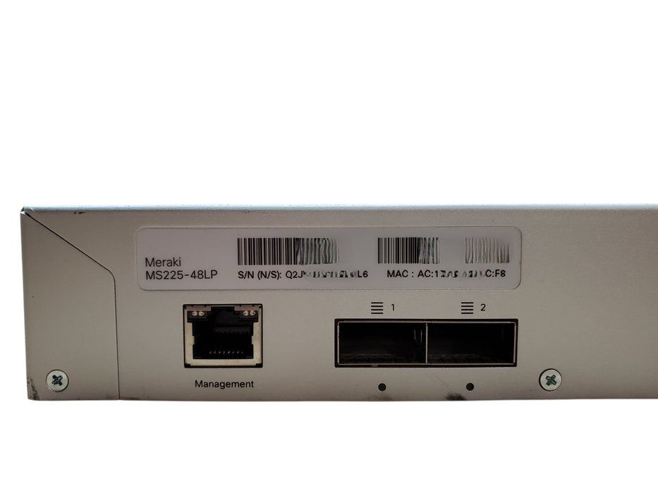 Cisco Meraki MS225-48LP 48-Port PoeE+ Gigabit Switch - Unclaimed