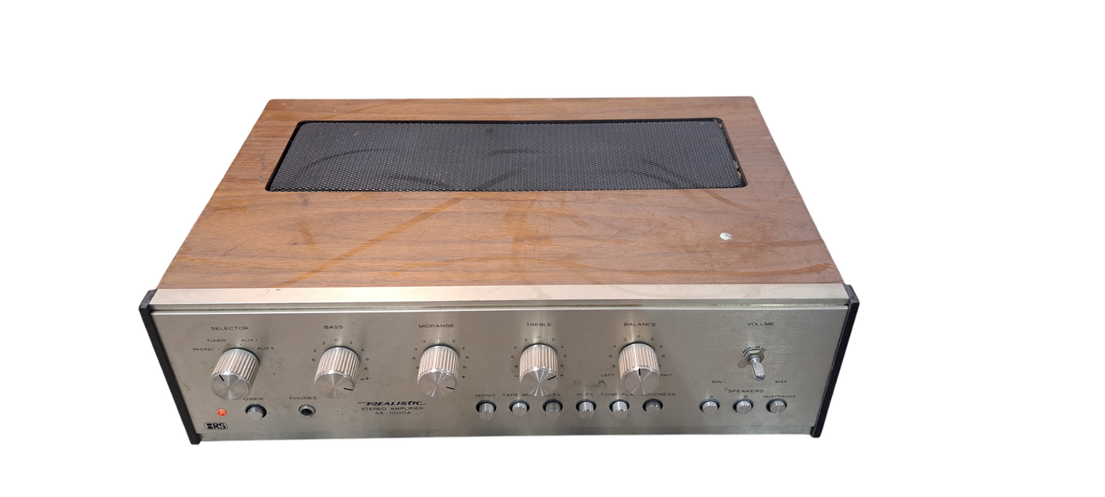 Realistic Model SA-1000A Integrated Stereo Amplifier- 1970's Vintage | READ