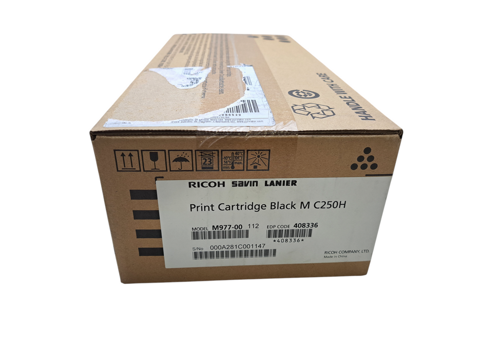 GENUINE RICOH SAVIN LANIER 408336 (M C250H) BLACK TONER CARTRIDGE )