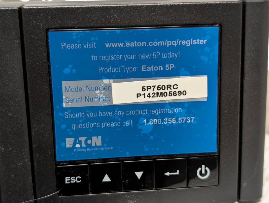EATON 5P750RC 9210-3140-00P 750 VA / 600 W UPS  -