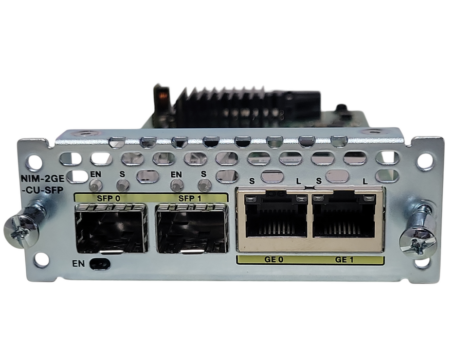 Cisco NIM-2GE-CU-SFP 2-port Gigabit Ethernet dual-mode GE/SFP Module _