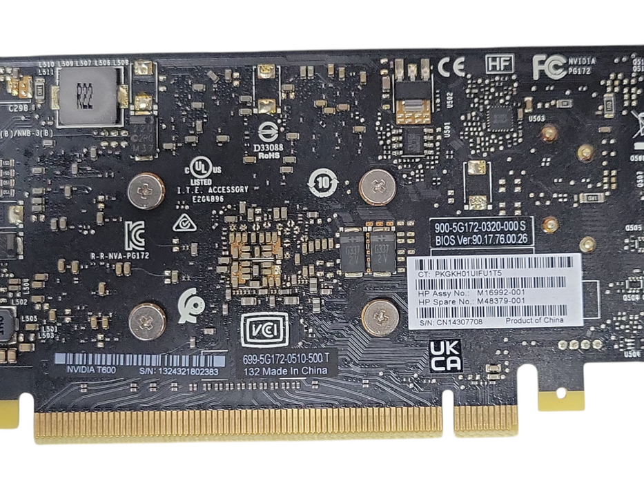 NVIDIA T600 4GB GDDR6 4x Mini DP Graphics Card, Low Profile bracket _