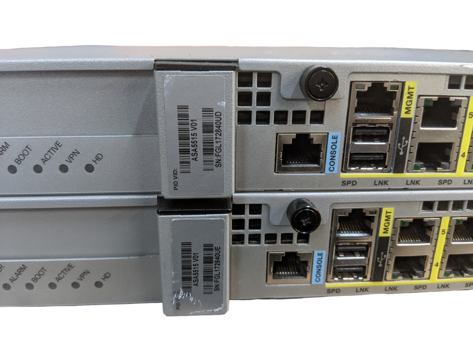 Lot 2x Cisco ASA5515-X | ASA5515 V01 Adaptive Security Appliance