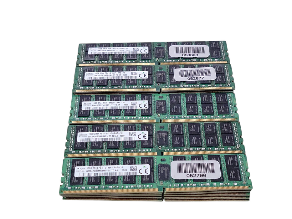 Lot of 27x SKhynix 16GB 2Rx4 PC4-2133P-RA0 DDR4 Server RAMs _