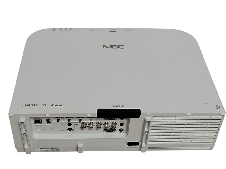 NEC PA672W NP-PA672W WXGA 1280 x 800 3LCD 6700 Lumens HDMI 1125 Hours Proje _