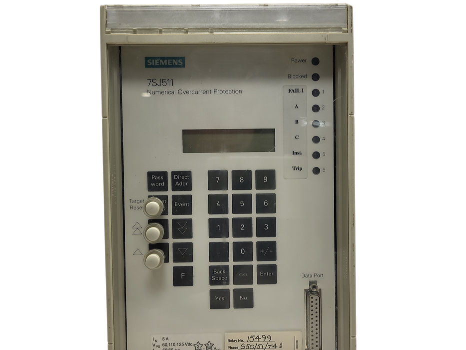 SIEMENS 7SJ511 Numerical Overcurrent Protection READ $