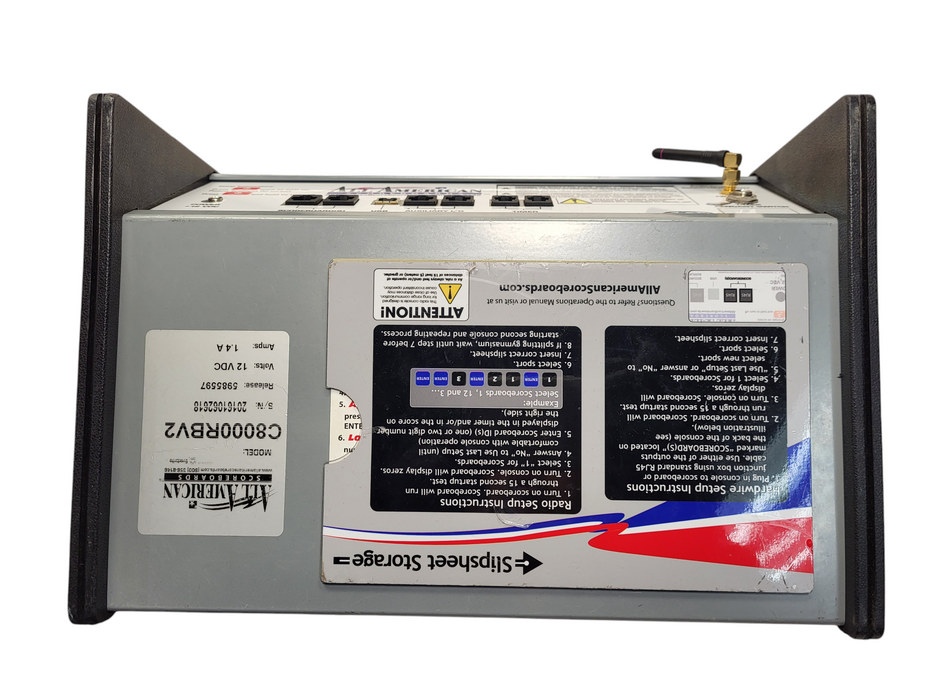 All American Scorboard With Wireless 8000 Series Multi Sport Console C8000RBV2 No AC $