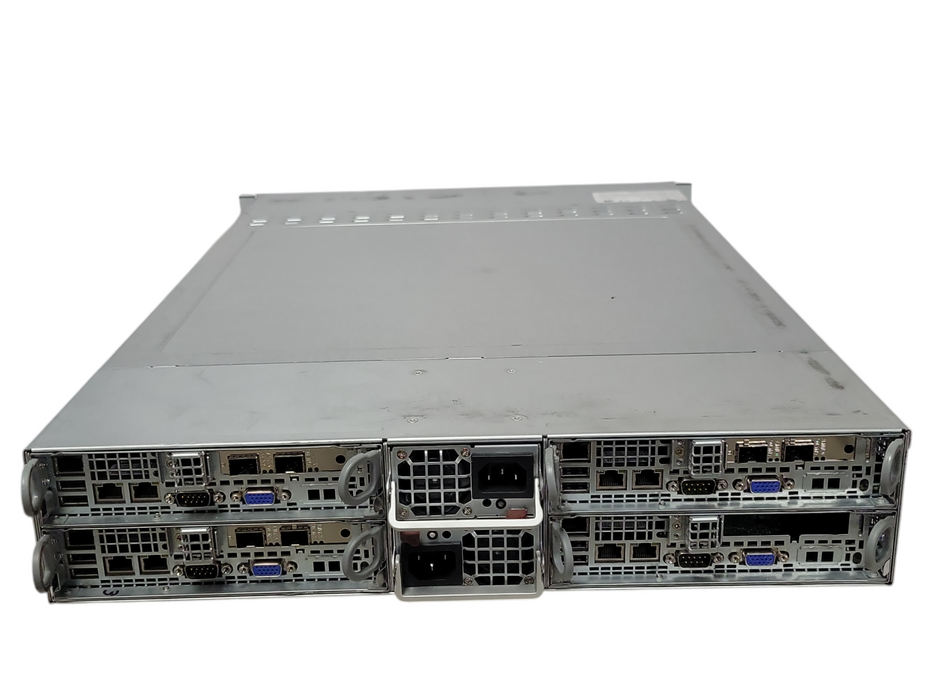 SuperMicro 217-16 4-Node Server with 4x Blades and 128GB RAM, 2x PSU, READ _