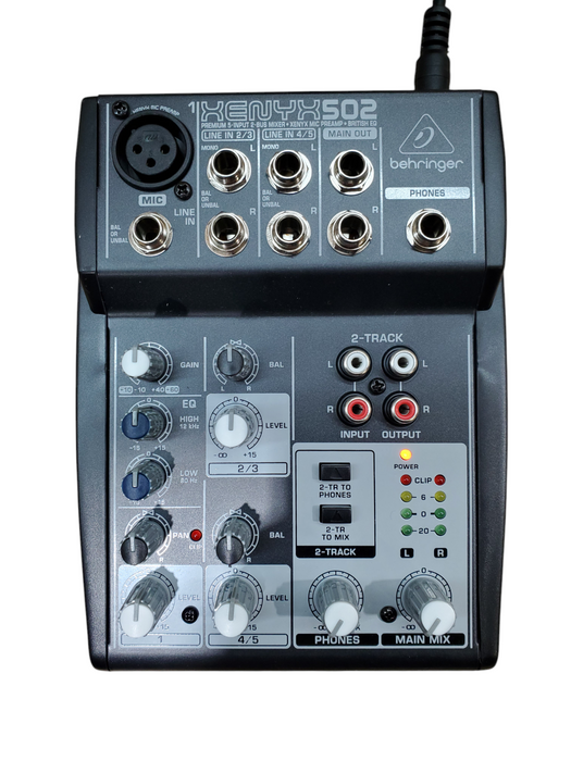 Xenyx 502 Premium 5-Input 2-Bus Mixer w/ Power Supply