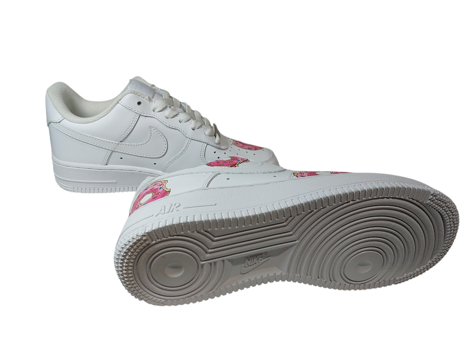 Custom Nike Air Force One Drip Pink Donut AF1 US Size 6  07/08/2019 =