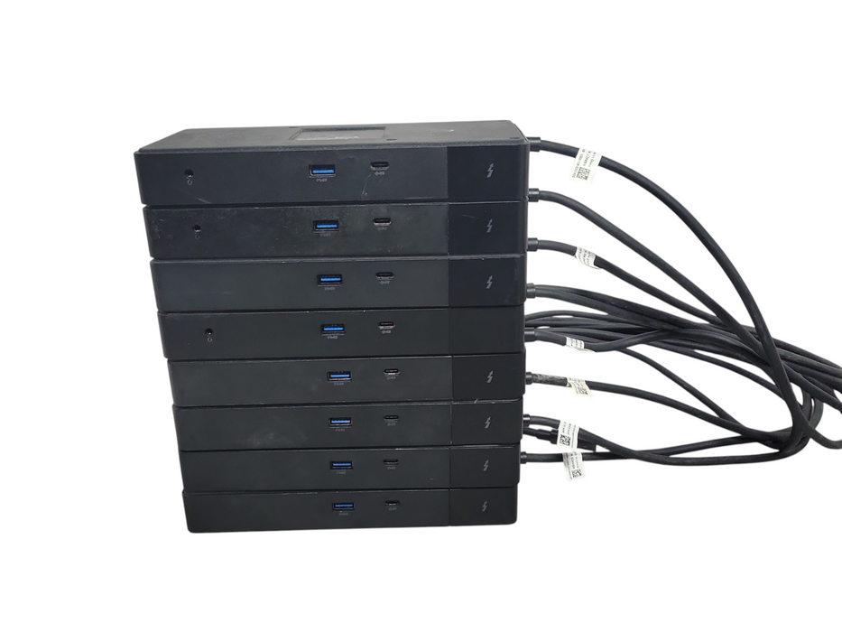 Lot of 8x Dell Assorted model USB-C Docking station, See Detail _