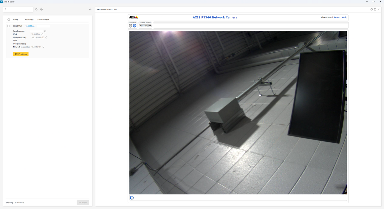 Axis P3346, 1080P PoE Network Security Video Camera TESTED