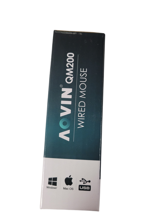 AQVIN WIRED USB COMFORTABLE MOUSE ERGONOMIC DESIGN QM200 Q