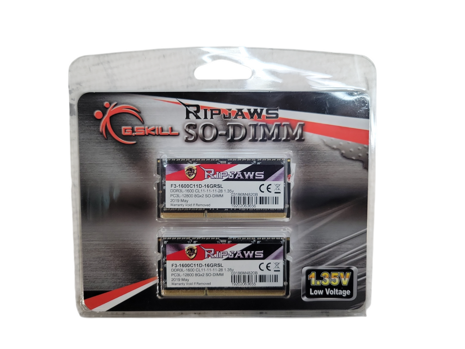G.SKILL - PC3L-12800 8Gx2 SO-DIMM (F3-1600C11D-16GRSL) Q%