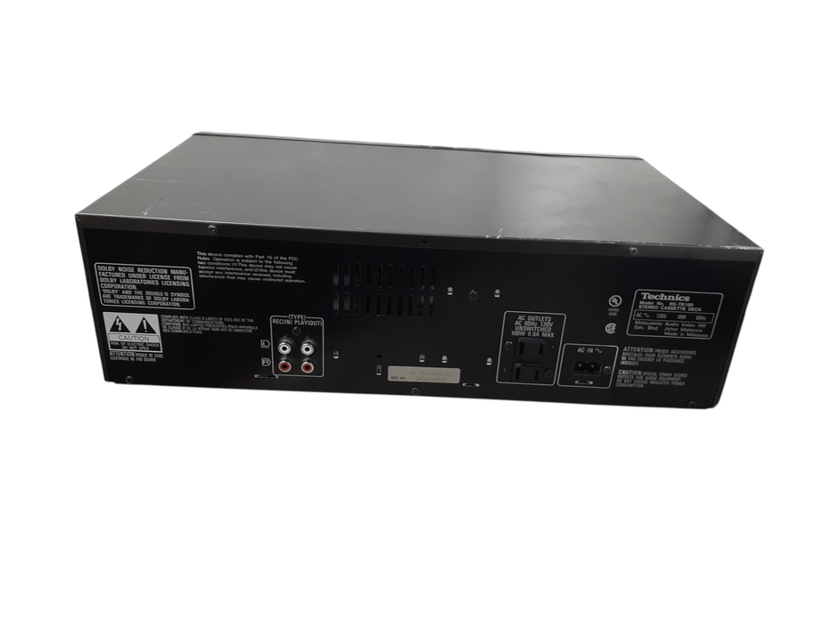 Vintage Technics RS-TR180 Dual Stereo Cassette Deck