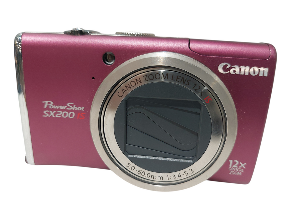 Canon PowerShot SX200 IS 12.1MP 5.0-60.0mm 1:3.4-5.3 Model: PC1339 =