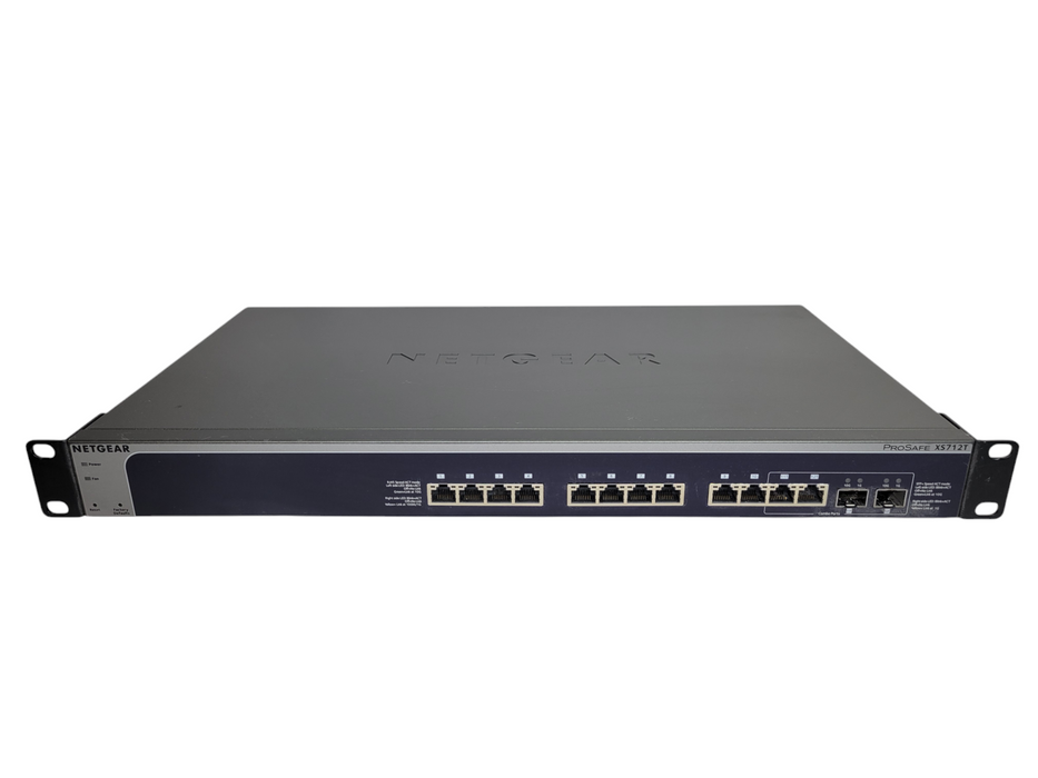 NETGEAR ProSAFE XS712T 12-Port 10 Gigabit Smart Managed Ethernet Network Sw %