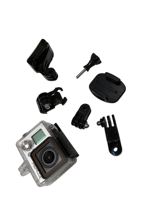 GoPro Hero 3+ with Case & Attachments , Has a Battery Installed CHDHN-302 =