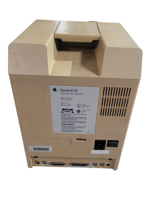 Vintage Apple Macintosh SE M5010, 1 Mbyte RAM TWO 800K Drives