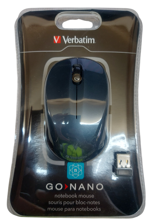 Lot 5x - Verbatim GO NANO Wireless Mouse - Slate Black