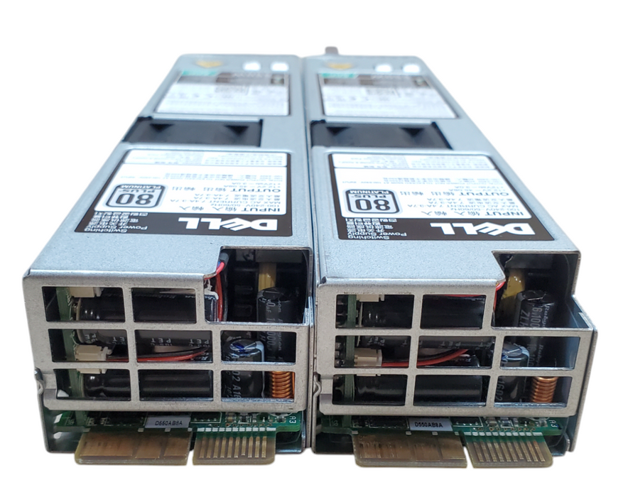 Lot 2x Dell 550W 80 Plus Platinum Power Supply | Model: D550E-S1