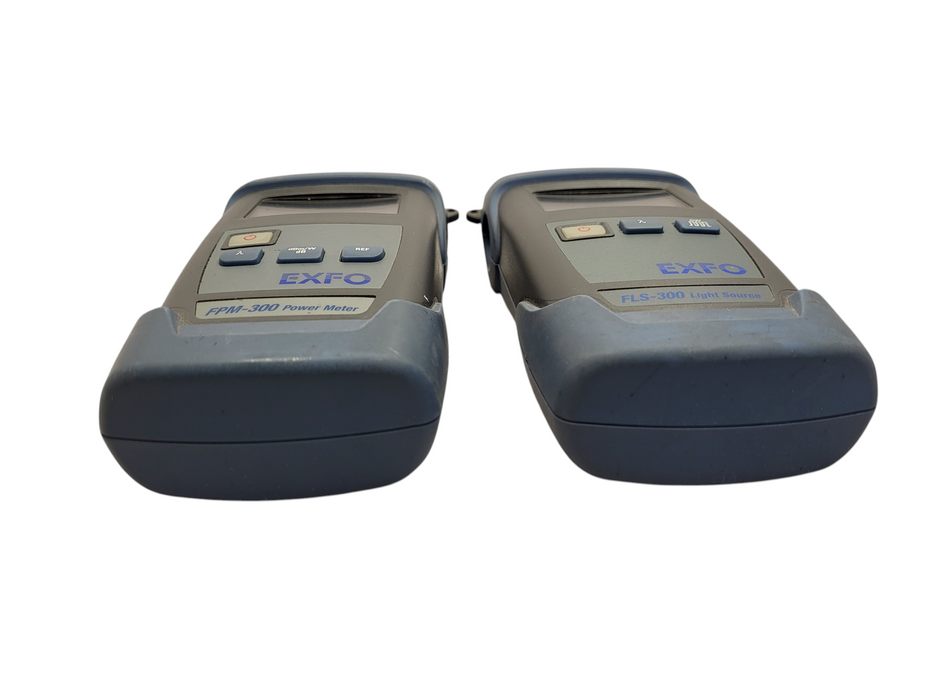 Exfo FLS-300 Light Source & FPM-300 Power Meter SM & MM Test Set w/ 1x AC $