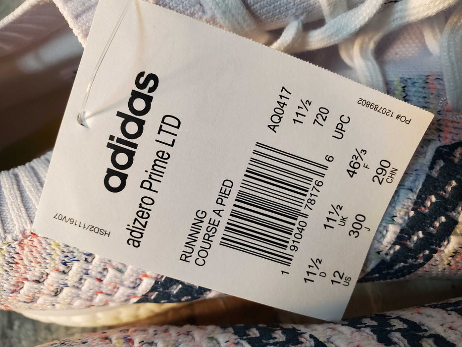 Adidas AQ0417 Adizero Prime Ltd boost Lace Up Mens Running Sneakers