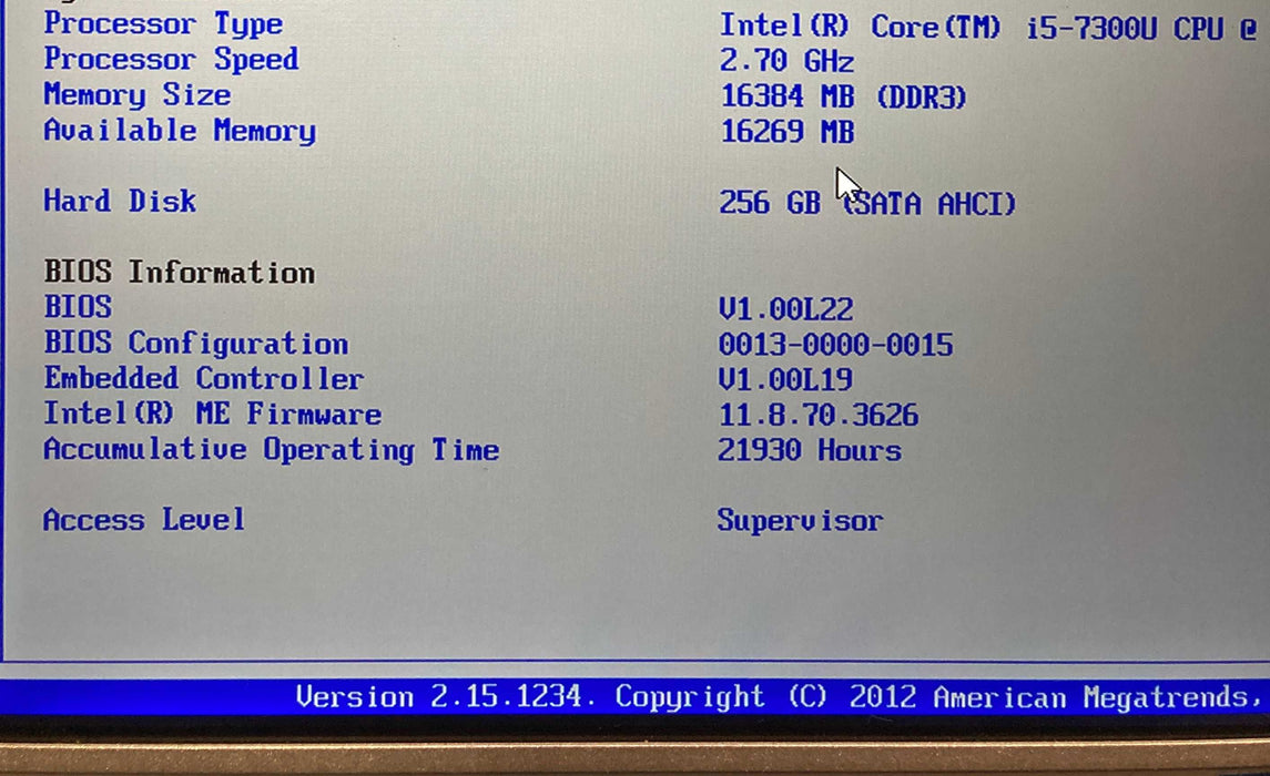 Panasonic ToughBook CF-33 TOUCH i5-7300U 16GB RAM 256GB SSD 21930Hrs.