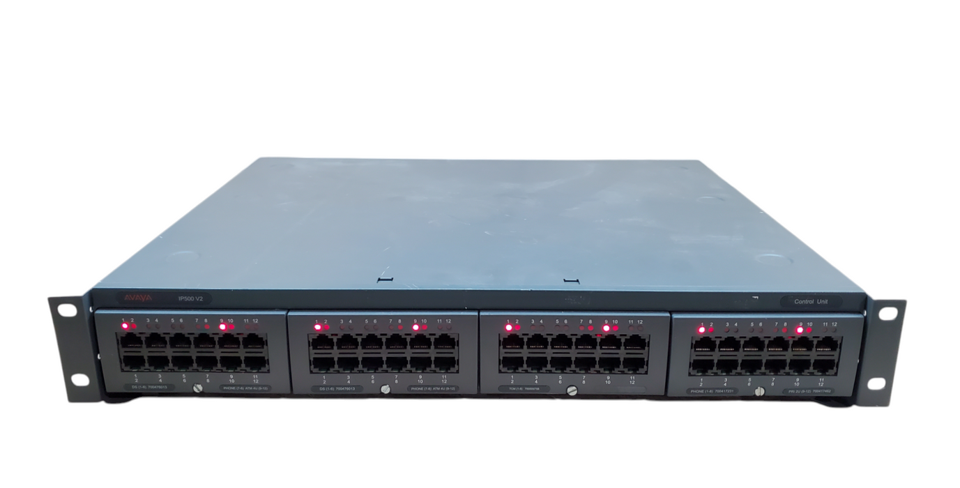 Avaya IP Office IP500 V2 IPO500v2 Control Unit w/ 4x Modules