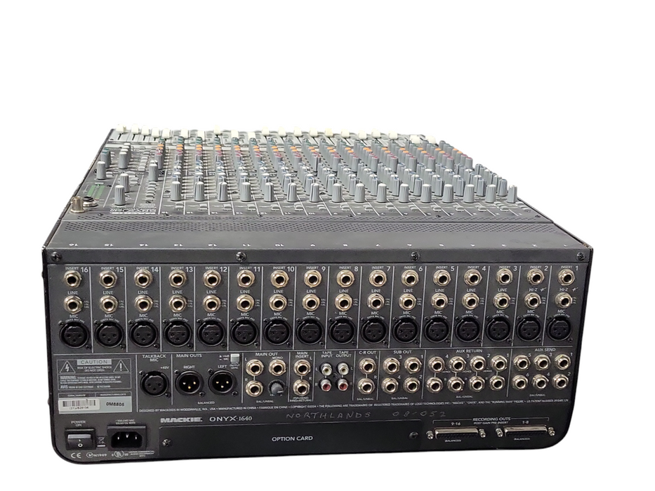 Mackie Onyx 1640 16-Channel 4-Bus Analog Mixer, READ _